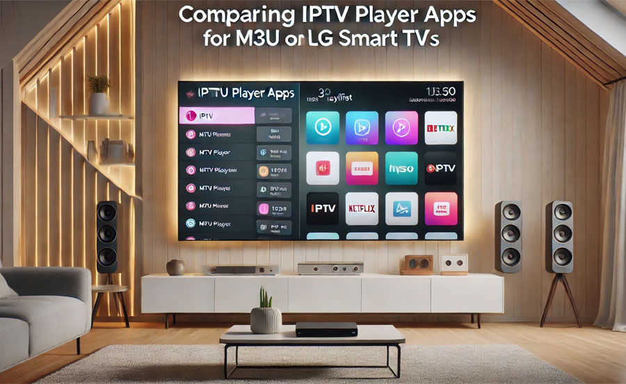 Comparing IPTV Player Apps for M3U on LG Smart TVs